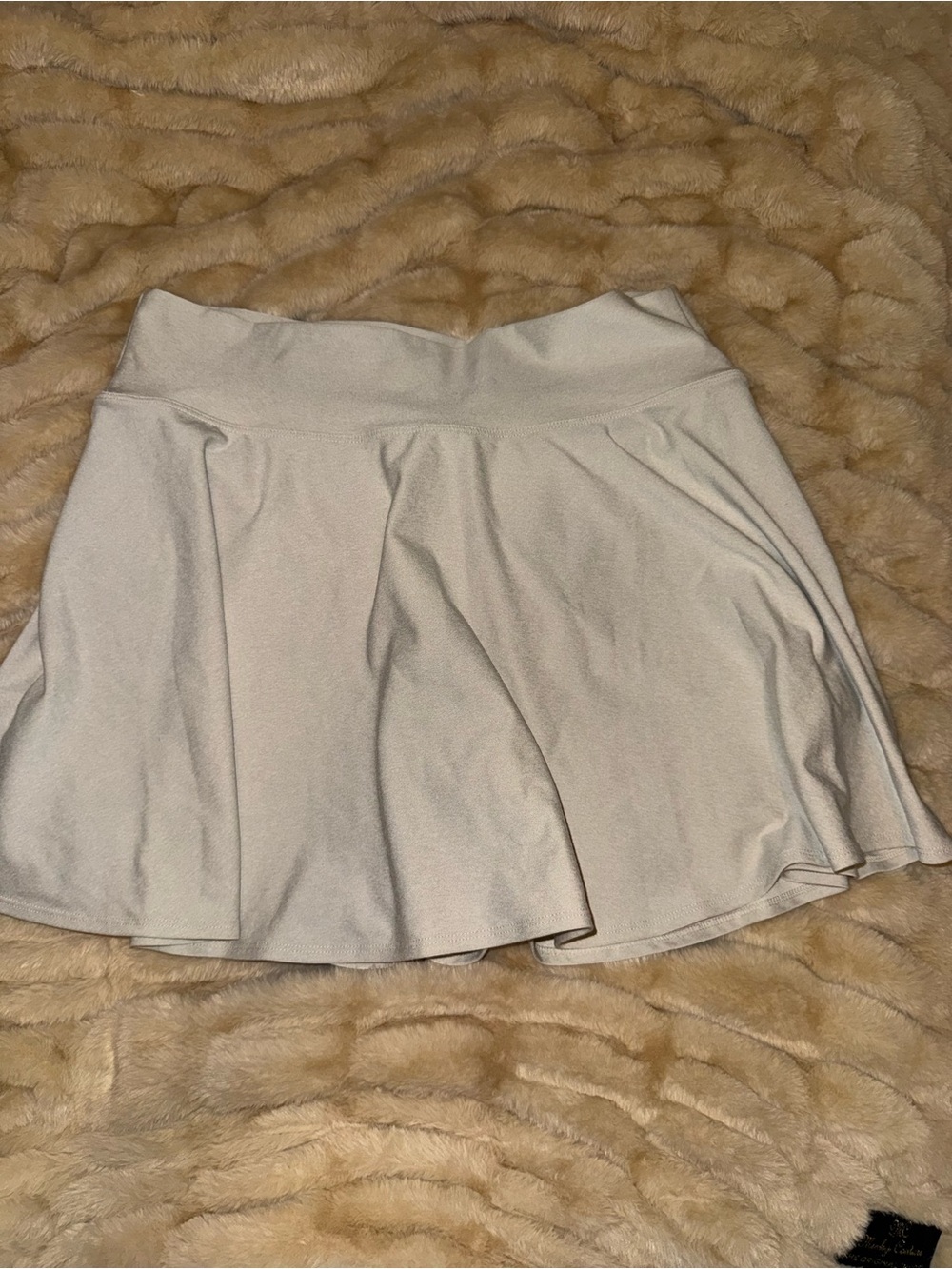 Old Navy Cream Circle Skater Mini Skirt
